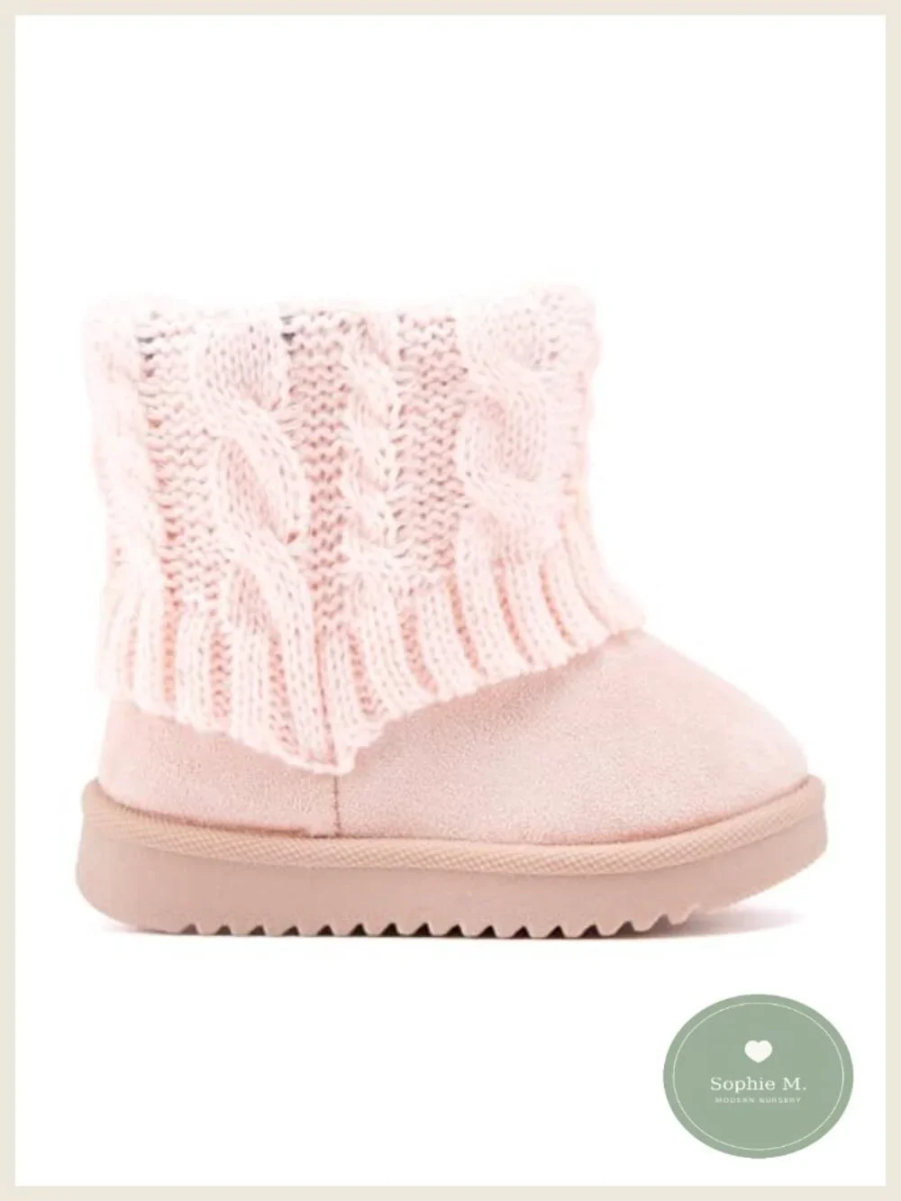 Baby Snow Boots Infant Toddler Winter Shoes Non-Slip Warm Faux Fur Zip Closure